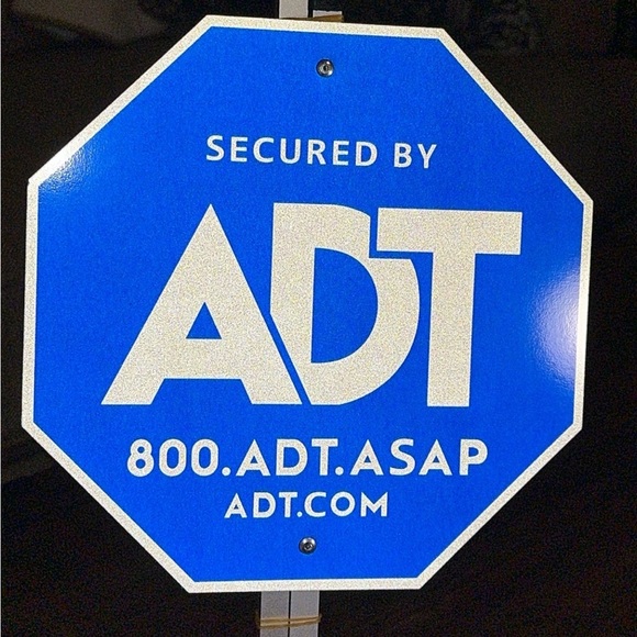 NWT ADT Home Security Services Protected by ADT (blue yard sign and yard stake) - Picture 2 of 5